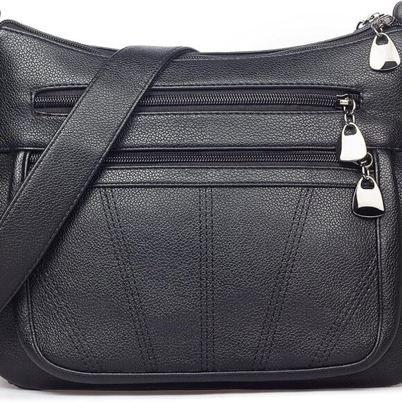 Crossbody Purse for Women Ladies Soft PU Leather Shoulder Bag Medium Roomy Handb - Picture 1 of 6